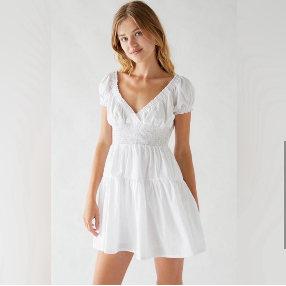 Peppermayo white summer villa babydoll dress